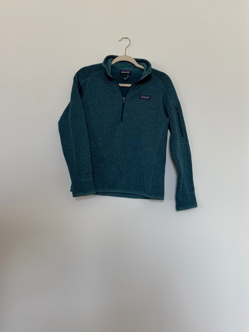 Patagonia Better Sweater Teal Green Quarter-Zip Fleece Pullover